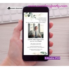 Funeral Announcement, L’Annuncio del Funerale,(157f) Funeral Announcement, L’Annuncio del Funerale,(157f)